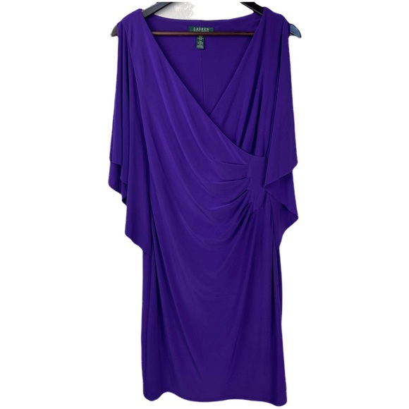 Ralph Lauren Tanzan Jersey Cascade Sleeve Dress 8 - Picture 3 of 13